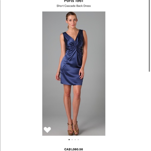 Ports 1961 Silk Cocktail Dress - Picture 2 of 11